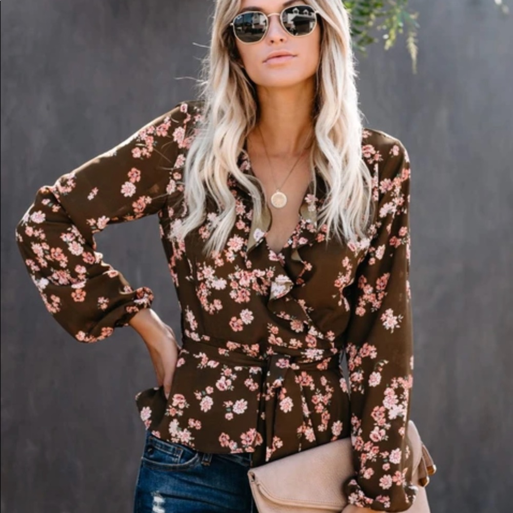 Q+A Los Angeles Floral Blouse